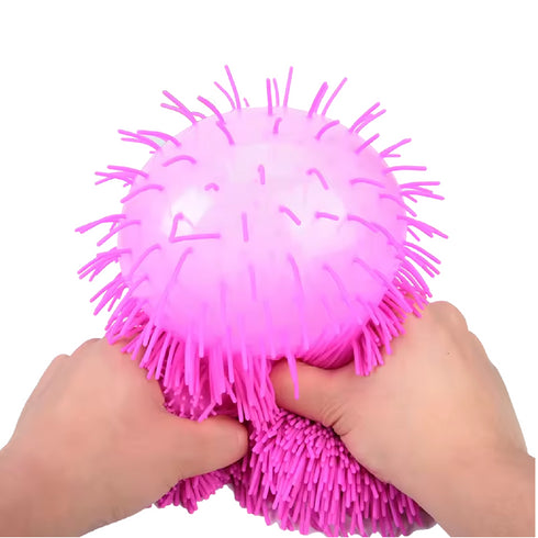 LED Light Bushy Hair Cat Squishy